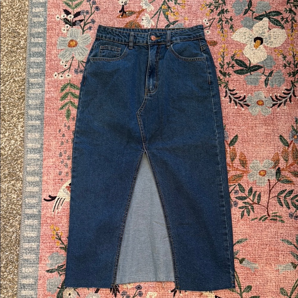 Women's Blue Denim Skirt